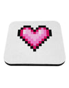 Pixel Heart Design B - Valentine's Day Coaster by TooLoud-Coasters-TooLoud-White-Davson Sales