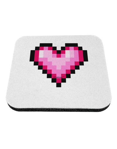 Pixel Heart Design B - Valentine's Day Coaster by TooLoud-Coasters-TooLoud-White-Davson Sales