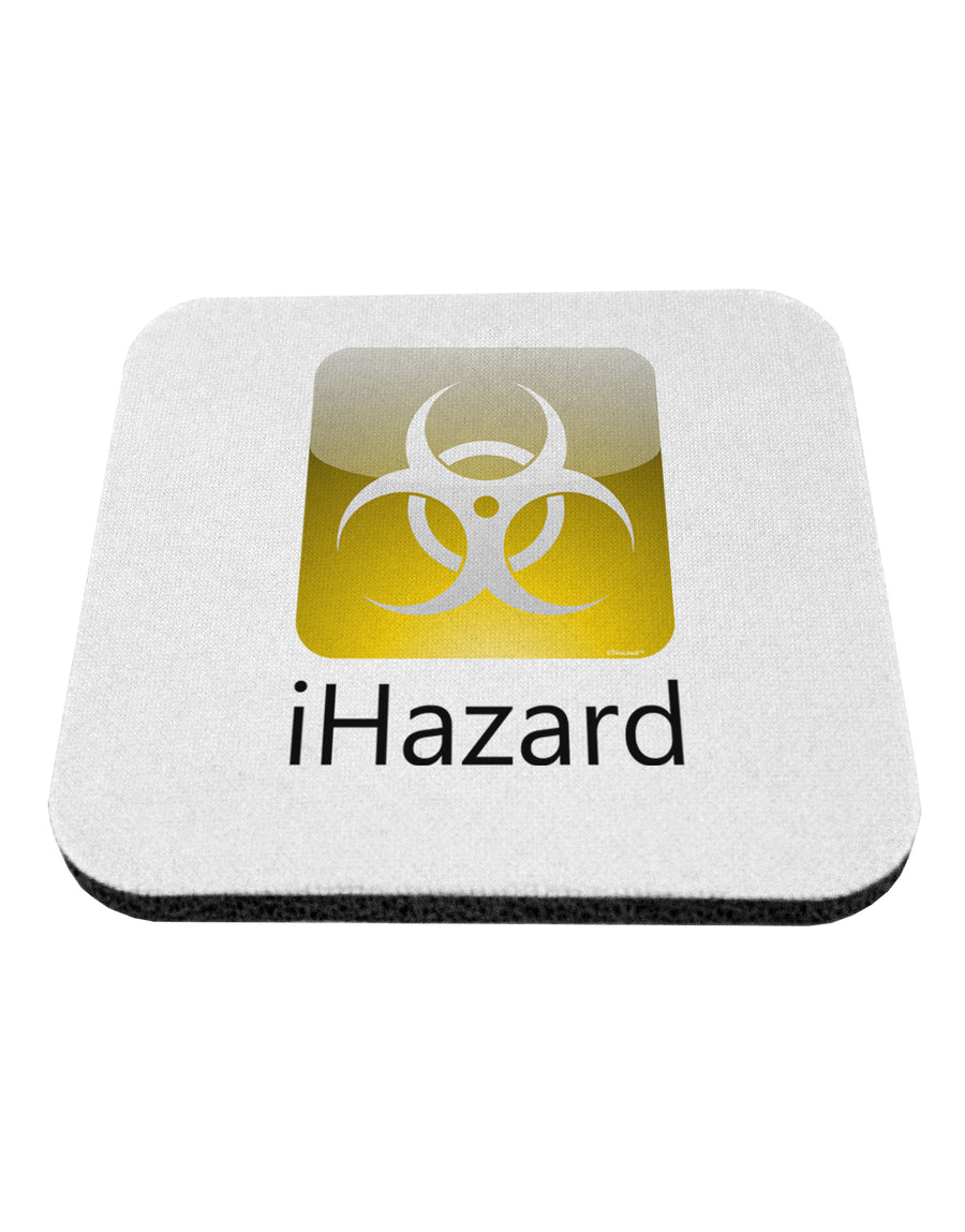 iHazard Logo - Zombie Apocalypse Coaster-Coasters-TooLoud-White-Davson Sales