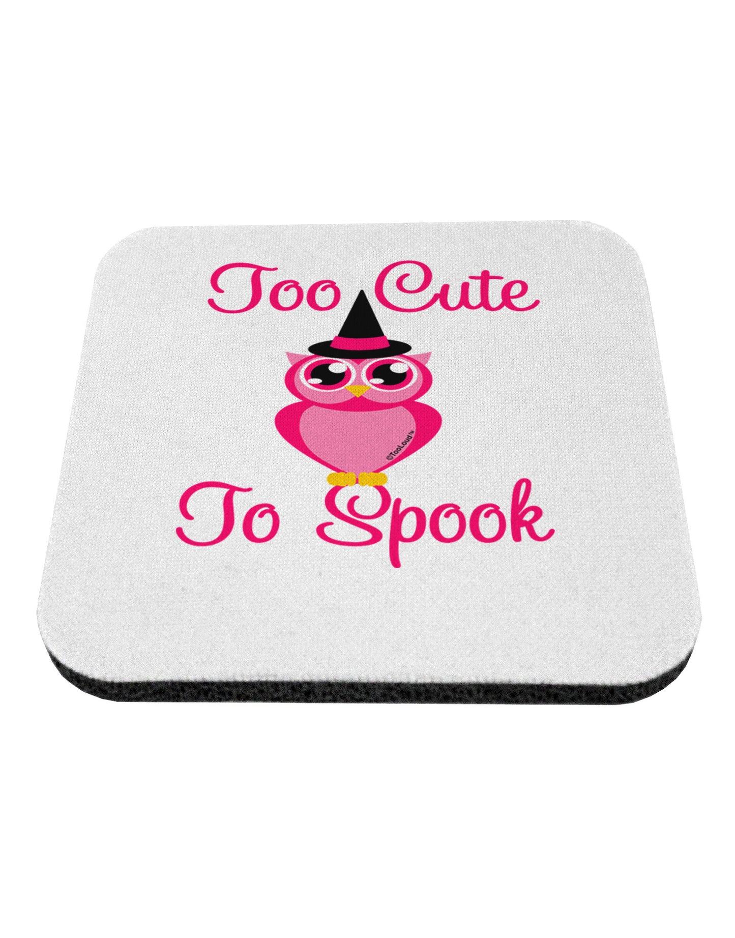 Owl Too Cute Pink Coaster-Coasters-TooLoud-White-Davson Sales