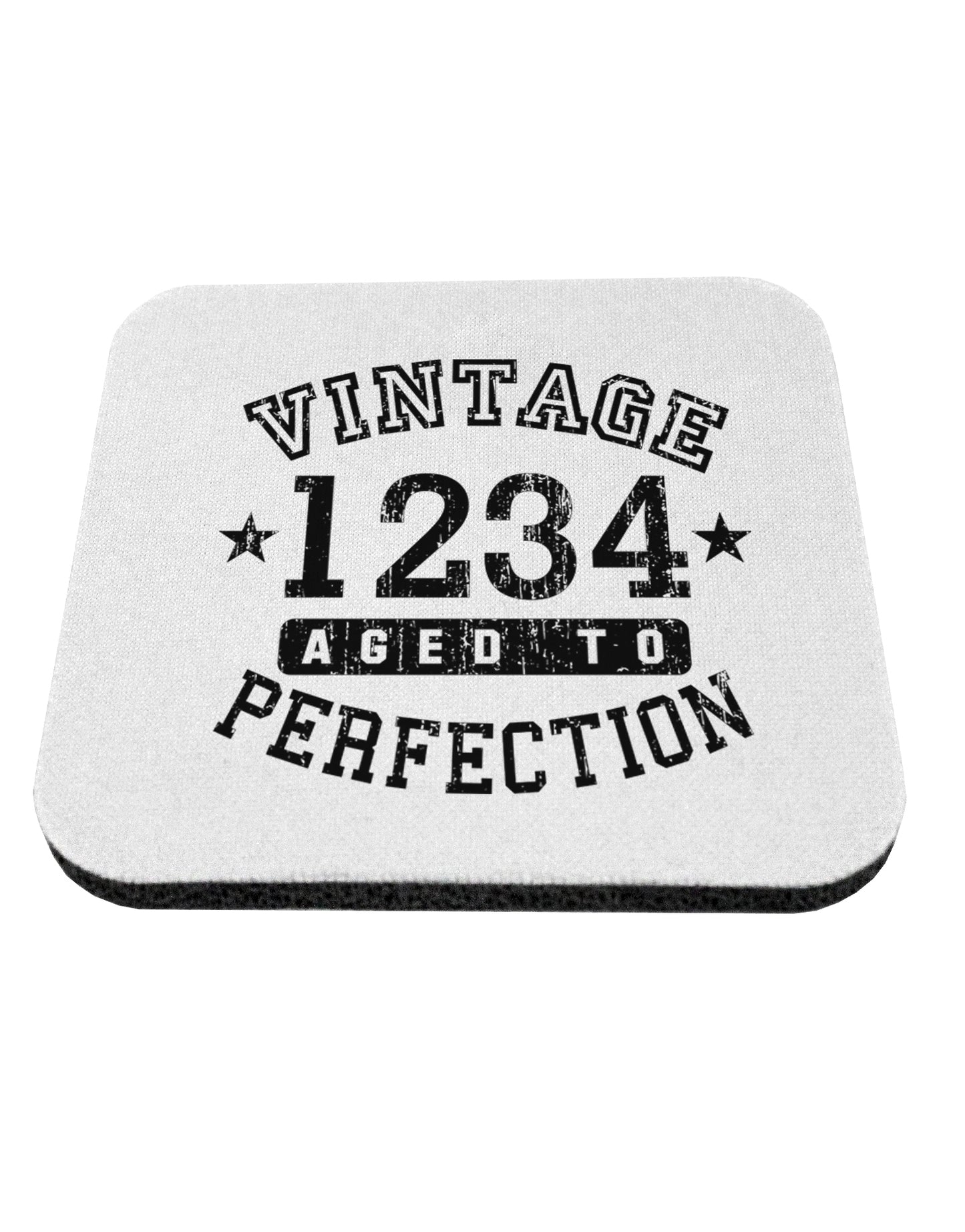 Personalized Vintage Birth Year Distressed Coaster by TooLoud-Coasters-TooLoud-1-Davson Sales