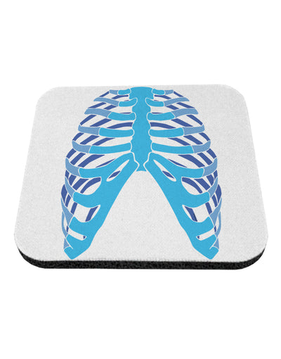 Human Blue Skeleton Bones Ribcage Coaster-Coasters-TooLoud-White-Davson Sales