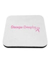 Stronger Everyday Breast Cancer Awareness Ribbon Coaster-Coasters-TooLoud-White-Davson Sales