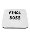 Final Boss Text - Boss Day Coaster-Coasters-TooLoud-White-Davson Sales