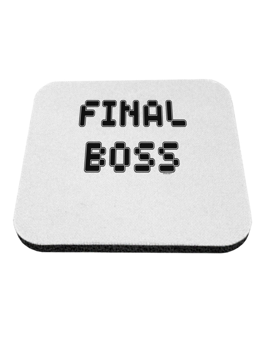 Final Boss Text - Boss Day Coaster-Coasters-TooLoud-White-Davson Sales