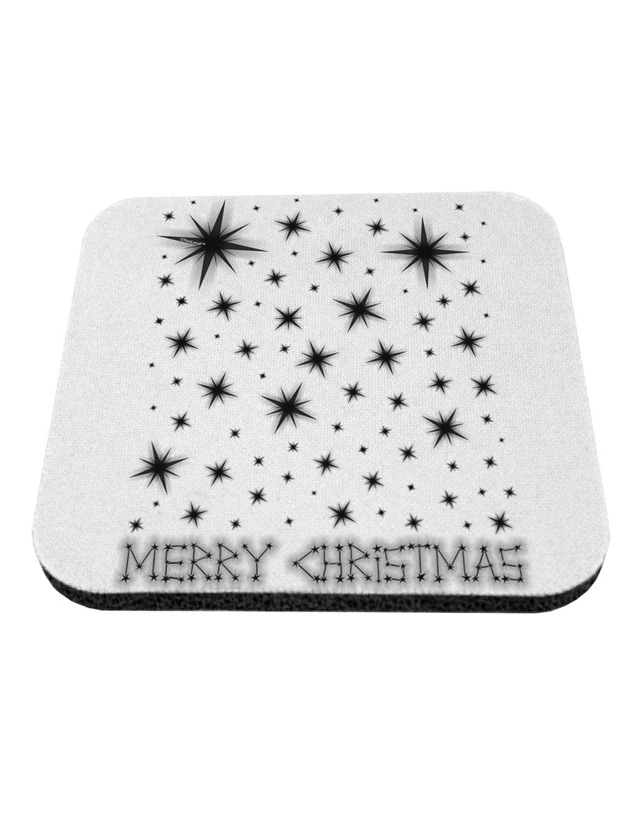 Merry Christmas Shining Night Stars Coaster-Coasters-TooLoud-White-Davson Sales