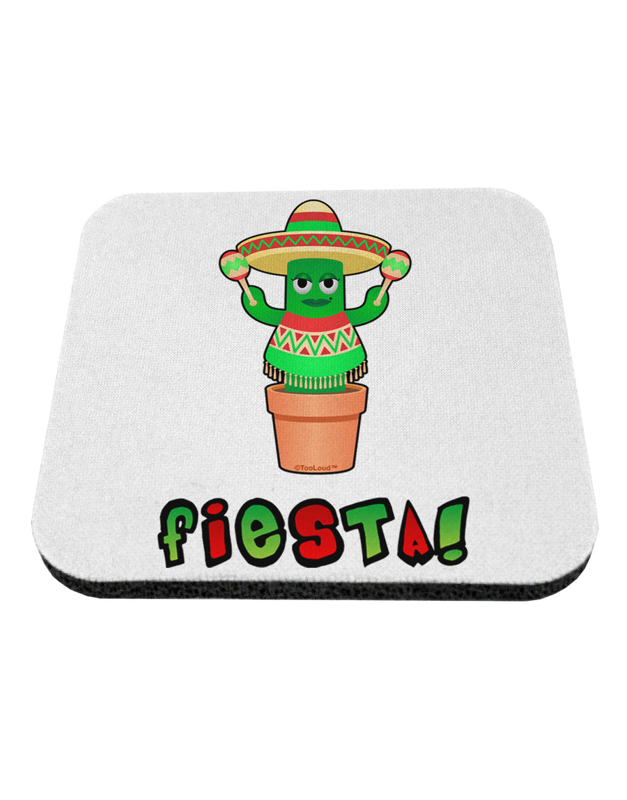 Fiesta Cactus Poncho Text Coaster by TooLoud-Coasters-TooLoud-1-Davson Sales