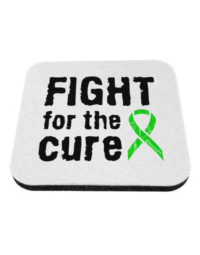 Fight for the Cure - Lime Green Ribbon Lyme Disease Coaster-Coasters-TooLoud-White-Davson Sales