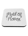 Maid of Honor - Diamond Ring Design Coaster-Coasters-TooLoud-White-Davson Sales