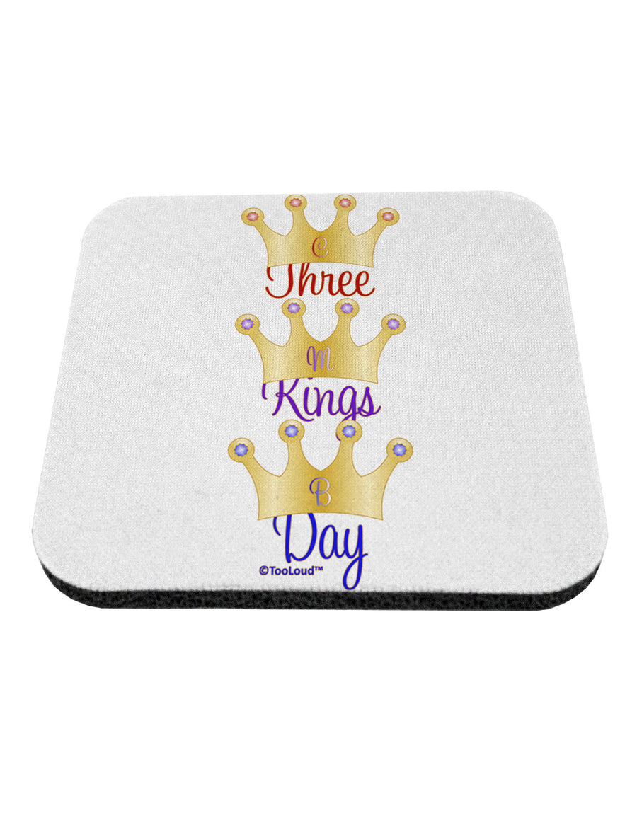 Three Kings Day - C M B Crowns Coaster by TooLoud-Coasters-TooLoud-White-Davson Sales