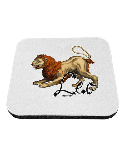 Leo Color Illustration Coaster-Coasters-TooLoud-White-Davson Sales