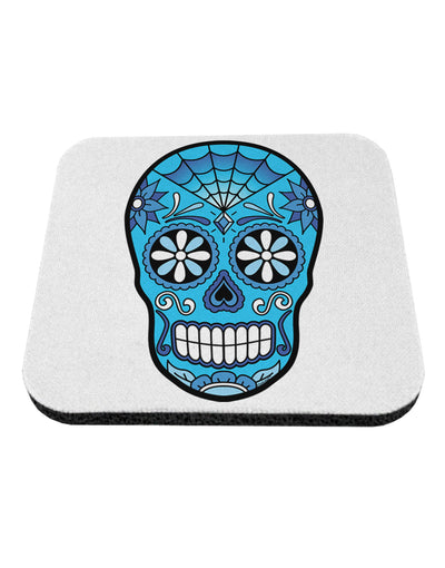 Version 3 Blue Day of the Dead Calavera Coaster-Coasters-TooLoud-White-Davson Sales