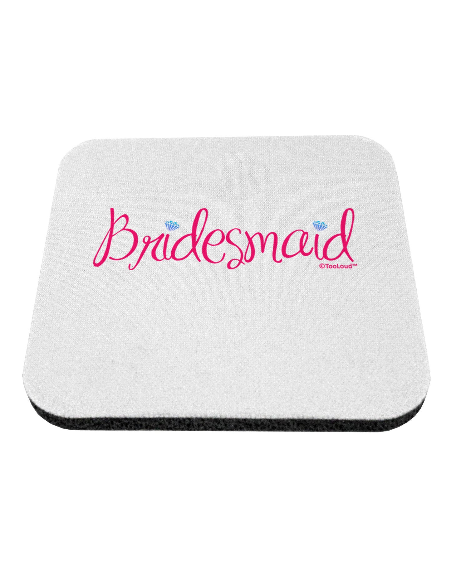Bridesmaid Design - Diamonds - Color Coaster-Coasters-TooLoud-White-Davson Sales