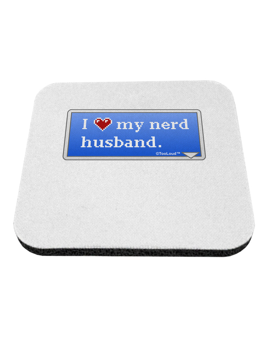 I Heart My Nerd Husband - Retro Coaster by TooLoud-Coasters-TooLoud-White-Davson Sales