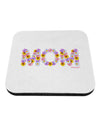 Mom Flowers Design Coaster by TooLoud-Coasters-TooLoud-White-Davson Sales