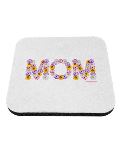 Mom Flowers Design Coaster by TooLoud-Coasters-TooLoud-White-Davson Sales