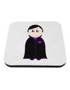 Cute Vampire Boy Halloween Coaster-Coasters-TooLoud-White-Davson Sales