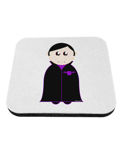 Cute Vampire Boy Halloween Coaster-Coasters-TooLoud-White-Davson Sales