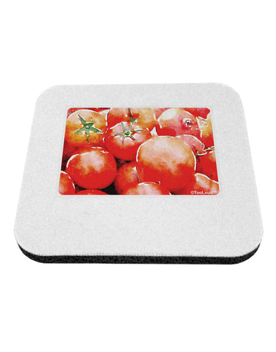 Watercolor Tomatoes Coaster-Coasters-TooLoud-White-Davson Sales