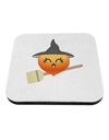 Penelope Peach Witch - Cute Fruit Coaster-Coasters-TooLoud-White-Davson Sales