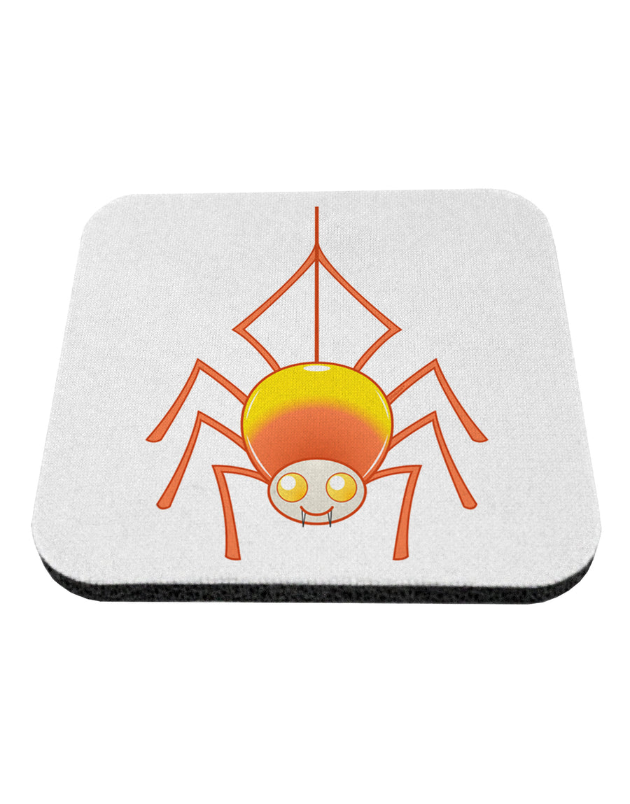 Cute Candy Corn Spider - Halloween Coaster-Coasters-TooLoud-White-Davson Sales