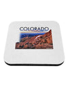 Colorado Mtn Sunset Cutout Coaster-Coasters-TooLoud-1-Davson Sales