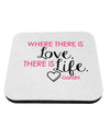 TooLoud Where There Is Love Gandhi Coaster-Coasters-TooLoud-1-Davson Sales