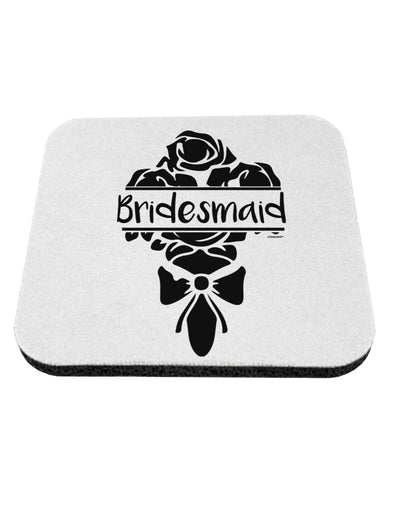 TooLoud Bridesmaid Bouquet Silhouette Coaster-Coasters-TooLoud-1 Piece-Davson Sales