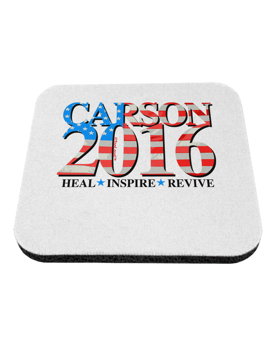 Carson Flag Slogan Coaster-Coasters-TooLoud-White-Davson Sales
