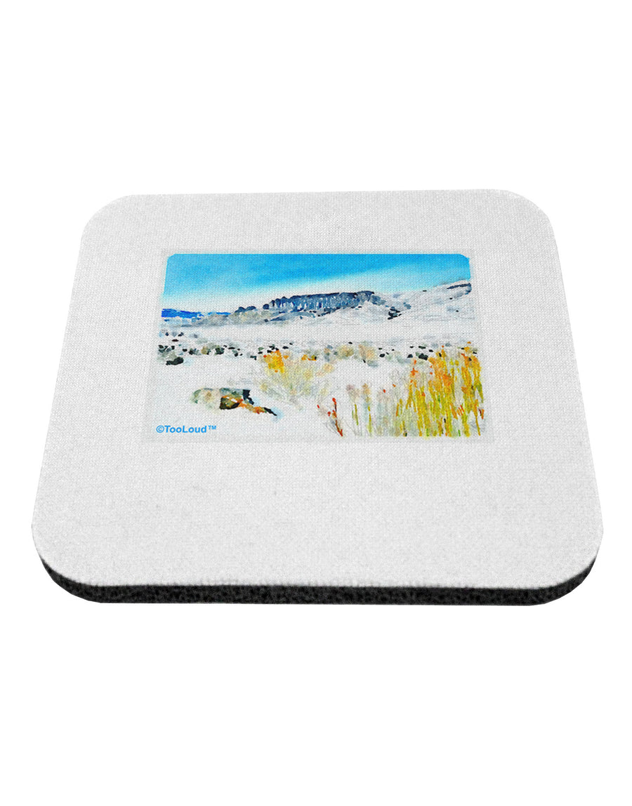 CO Snow Scene Watercolor Coaster-Coasters-TooLoud-1-Davson Sales