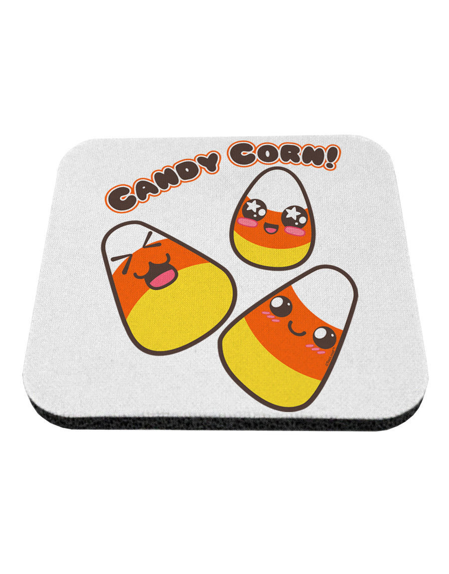 Cute Kawaii Candy Corn Halloween Coaster-Coasters-TooLoud-White-Davson Sales