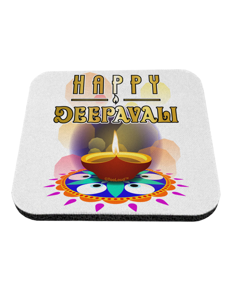 Happy Deepavali - Rangoli and Diya Coaster by TooLoud-TooLoud-1-Davson Sales