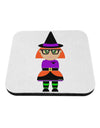 Cute Witch Halloween Coaster-Coasters-TooLoud-White-Davson Sales