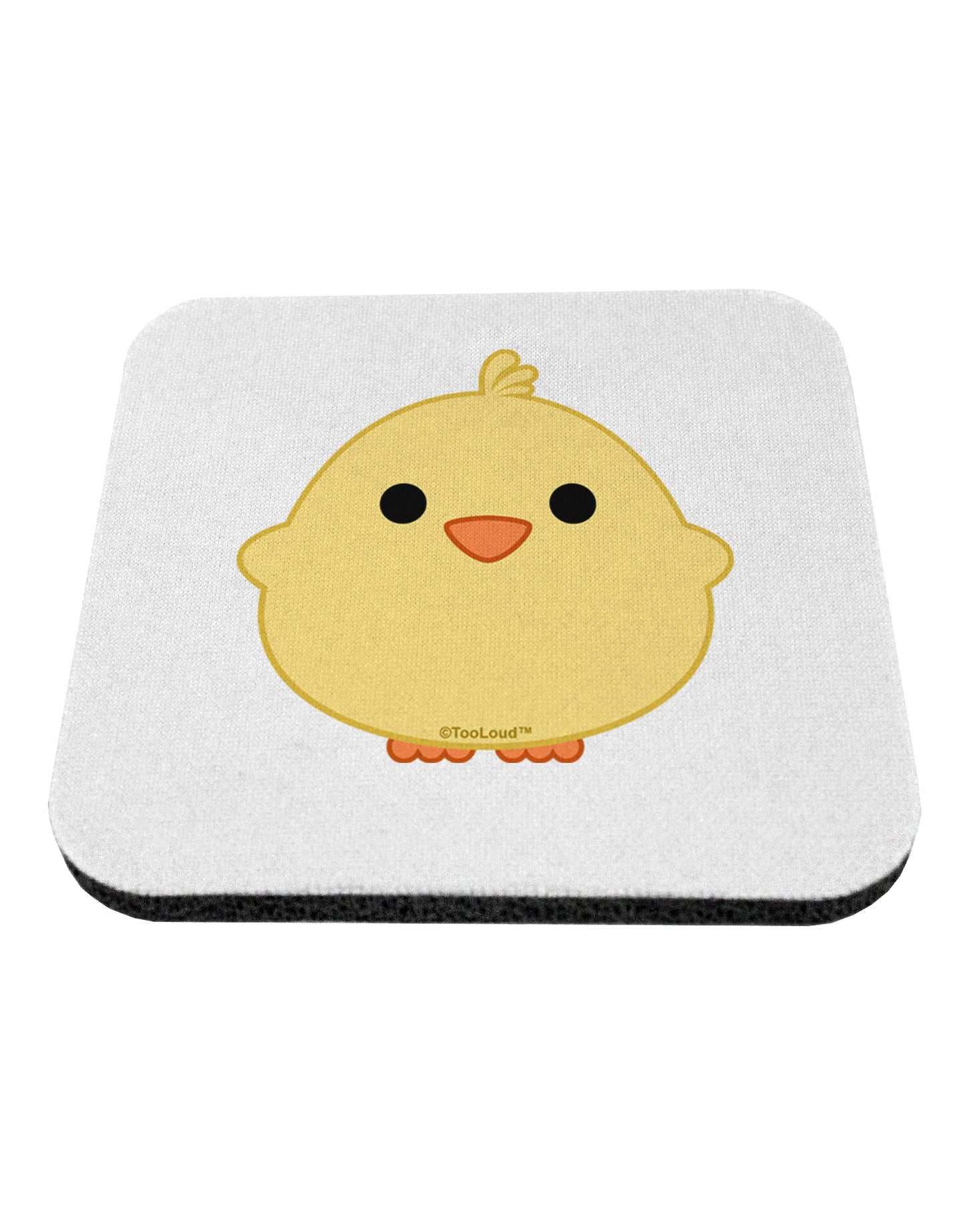 Cute Little Chick - Yellow Coaster by TooLoud-Coasters-TooLoud-White-Davson Sales