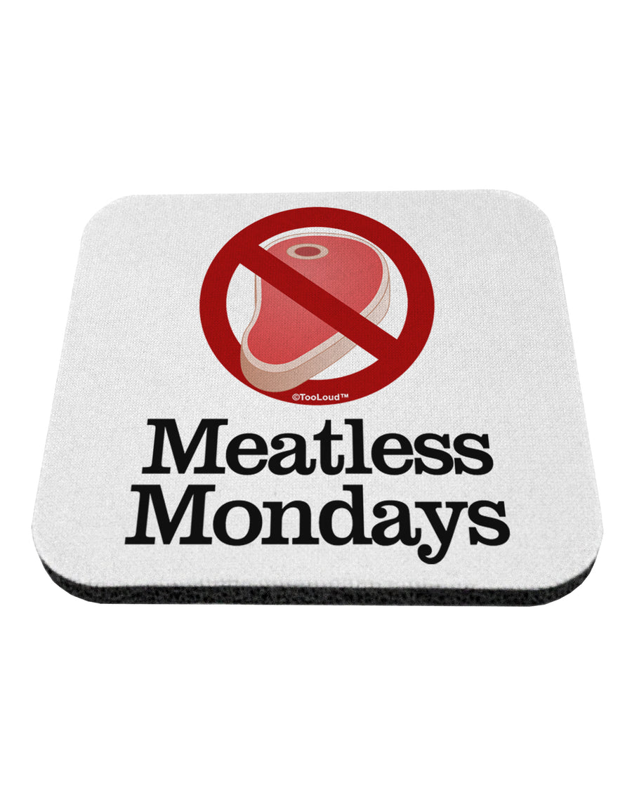 Meatless Mondays Coaster by TooLoud-Coasters-TooLoud-White-Davson Sales