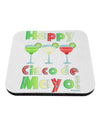 Margaritas - Mexican Flag Colors - Happy Cinco de Mayo Coaster by TooLoud-Coasters-TooLoud-White-Davson Sales