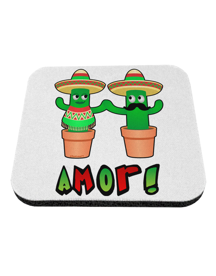 Fiesta Cactus Couple Amor Coaster by TooLoud-Coasters-TooLoud-1-Davson Sales