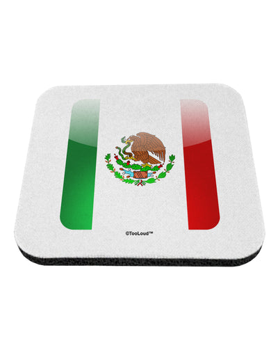 Mexican Flag App Icon Coaster by TooLoud-Coasters-TooLoud-White-Davson Sales