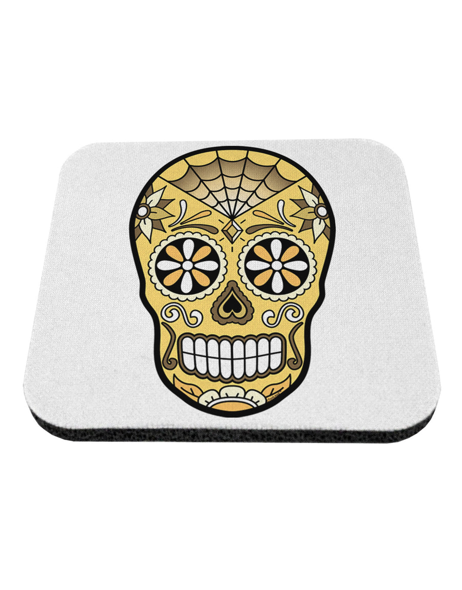 Version 8 Gold Day of the Dead Calavera Coaster-Coasters-TooLoud-White-Davson Sales