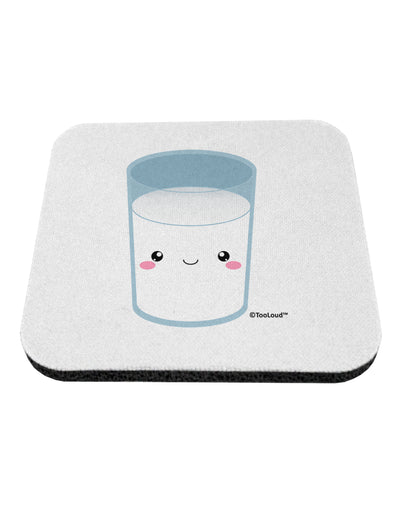Cute Matching Milk and Cookie Design - Milk Coaster by TooLoud-Coasters-TooLoud-White-Davson Sales
