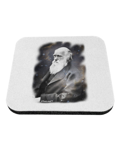 Charles Darwin In Space Coaster by TooLoud-Coasters-TooLoud-White-Davson Sales