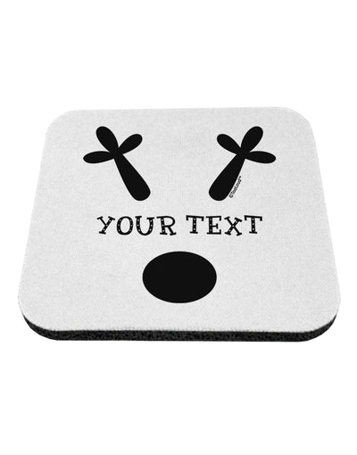 Personalized Matching Reindeer Family Design - Your Text Coaster-Coasters-TooLoud-White-Davson Sales