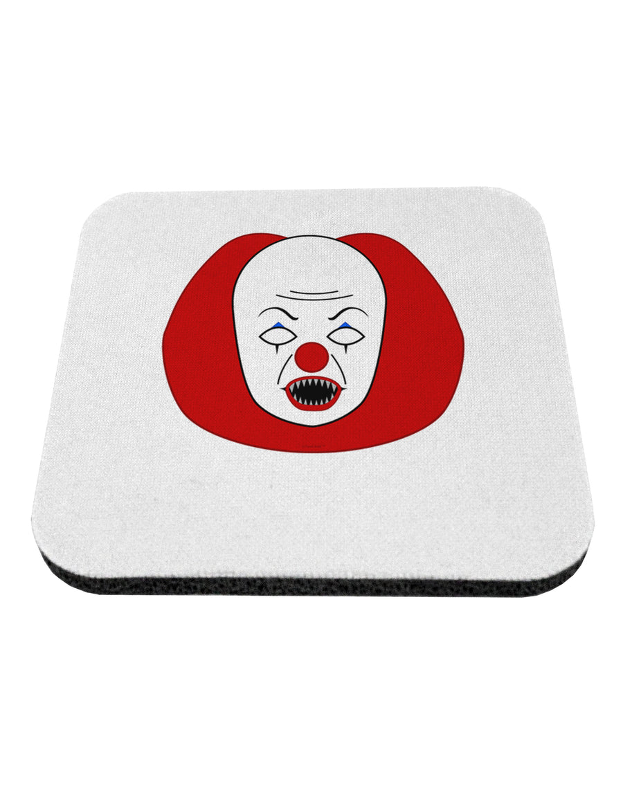Scary Face Clown - Halloween Coaster-Coasters-TooLoud-White-Davson Sales