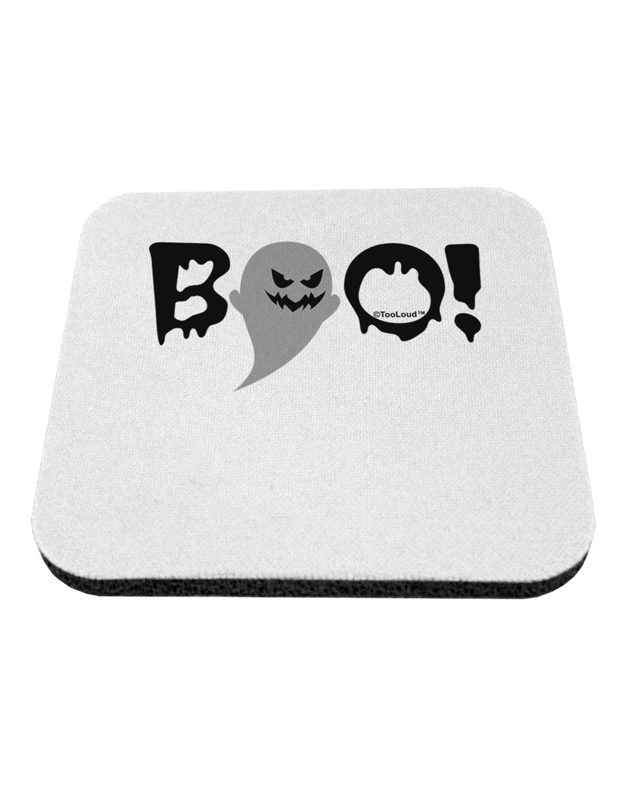 Scary Boo Text Coaster-Coasters-TooLoud-White-Davson Sales