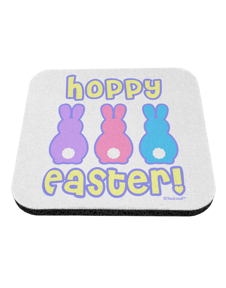 Three Easter Bunnies - Hoppy Easter Coaster by TooLoud-Coasters-TooLoud-White-Davson Sales