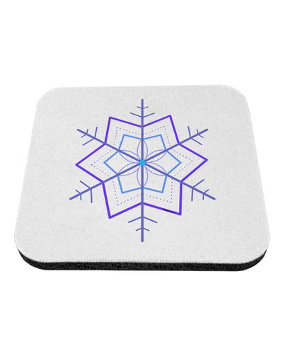 Snowflake Star Christmas Coaster-Coasters-TooLoud-White-Davson Sales