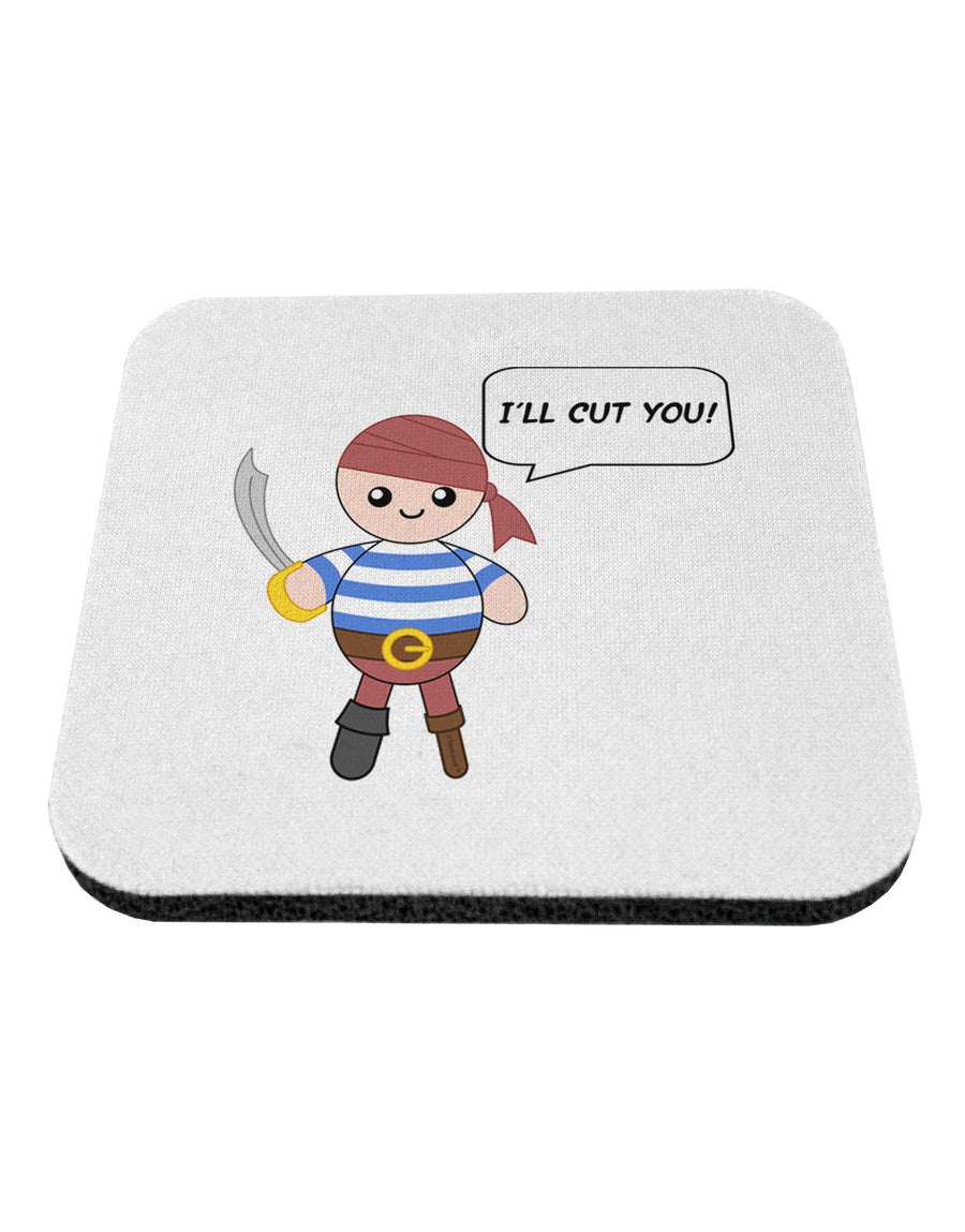 I'll Cut You - Petey the Pirate Coaster-Coasters-TooLoud-White-Davson Sales