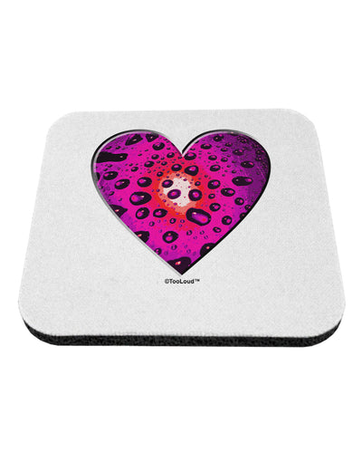 Water Droplet Heart Magenta Coaster by TooLoud-Coasters-TooLoud-White-Davson Sales