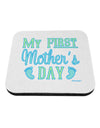 My First Mother's Day - Baby Feet - Blue Coaster by TooLoud-Coasters-TooLoud-White-Davson Sales