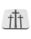 Three Cross Design - Easter Coaster by TooLoud-Coasters-TooLoud-White-Davson Sales